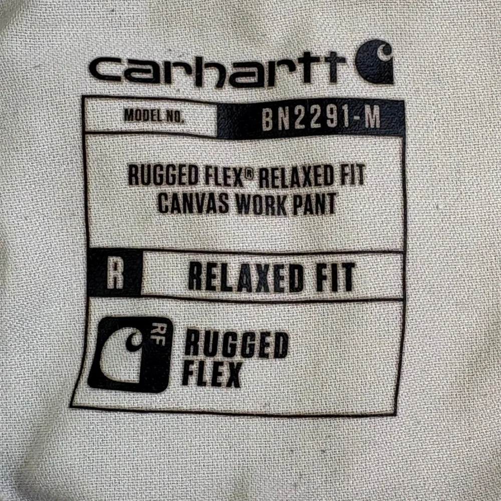 Lot of 2 Carhartt‎ Mens Rugged Flex Relaxed Fit Canvas Work Pants 34x30 Tan